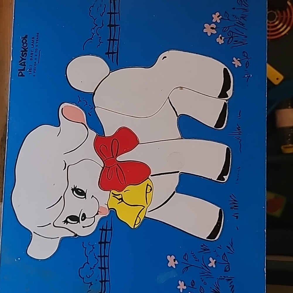 Vintage Lamb Playskpol puzzle 1960s